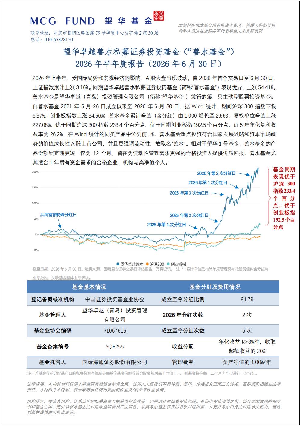 1783476255273603.jpg 望华卓越善水私募证券投资基金(“善水基金”)2026年半年度报告(2026年6月30日)_01.jpg